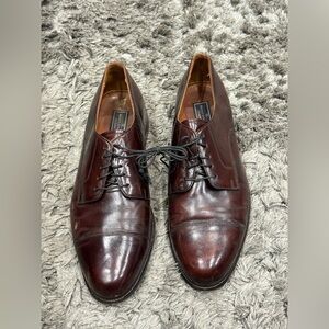 Bostonian Classic Men's Burgundy Leather Cap Toe Dress Shoes Size 12 M
